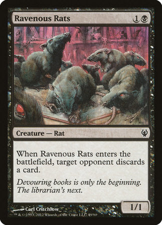 Ravenous Rats [Duel Decks: Izzet vs. Golgari] | Magic Magpie