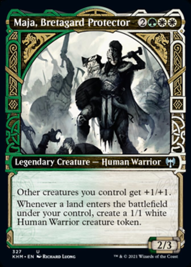 Maja, Bretagard Protector (Showcase) [Kaldheim] | Magic Magpie