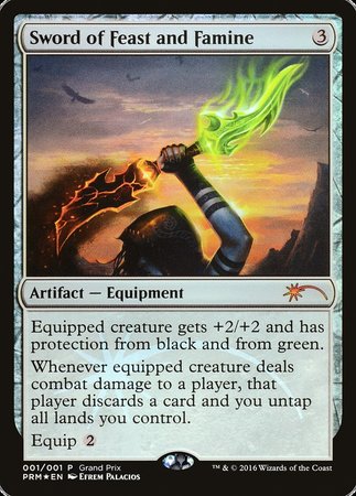 Sword of Feast and Famine [Grand Prix Promos] | Magic Magpie