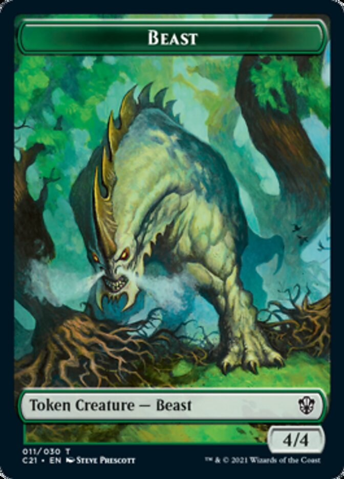 Beast (011) // Insect Token [Commander 2021 Tokens] | Magic Magpie