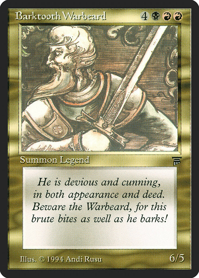 Barktooth Warbeard [Legends] | Magic Magpie
