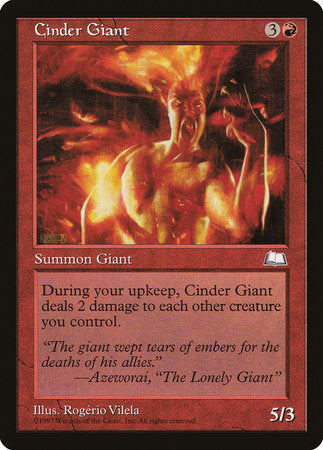 Cinder Giant [Weatherlight] | Magic Magpie