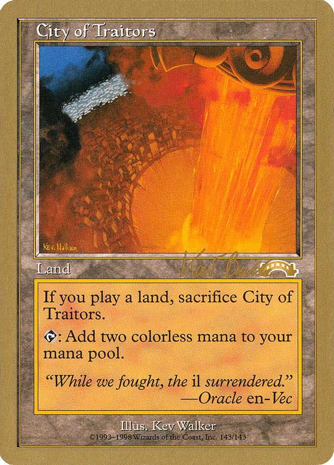 City of Traitors (Kai Budde) [World Championship Decks 1999] | Magic Magpie