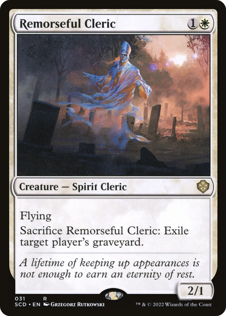 Remorseful Cleric [Starter Commander Decks] | Magic Magpie