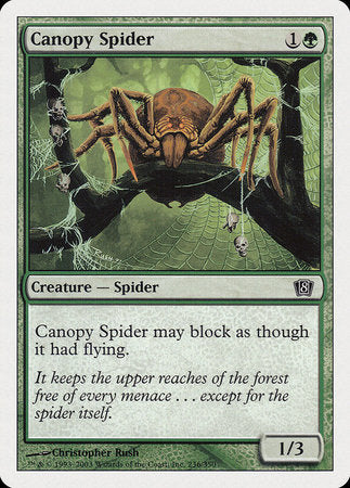 Canopy Spider [Eighth Edition] | Magic Magpie
