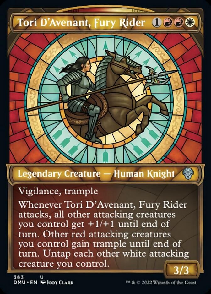 Tori D'Avenant, Fury Rider (Showcase Textured) [Dominaria United] | Magic Magpie