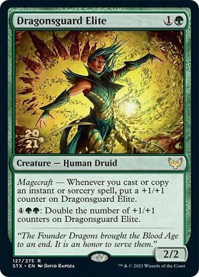 Dragonsguard Elite [Strixhaven: School of Mages Prerelease Promos] | Magic Magpie