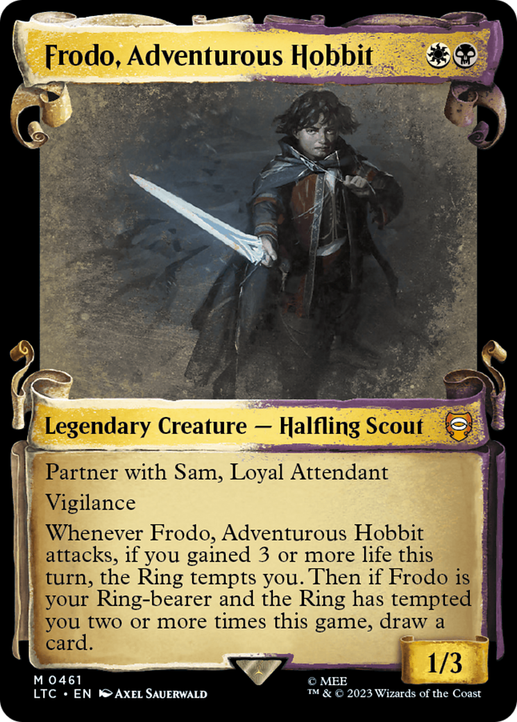 Frodo, Adventurous Hobbit [The Lord of the Rings: Tales of Middle-Earth Commander Showcase Scrolls] | Magic Magpie
