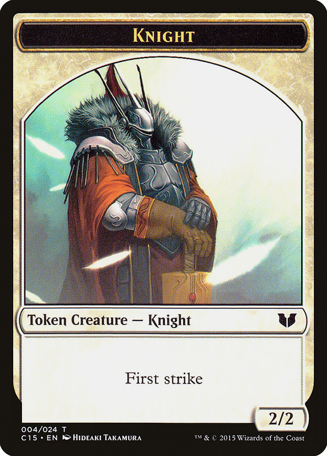 Knight (004) // Elemental Shaman Double-Sided Token [Commander 2015 Tokens] | Magic Magpie
