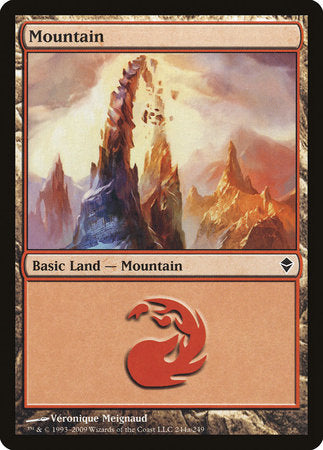 Mountain (244a) [Zendikar] | Magic Magpie