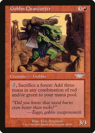 Goblin Clearcutter [Legions] | Magic Magpie