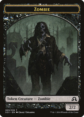 Zombie Token [Shadows over Innistrad Tokens] | Magic Magpie