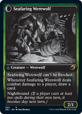 Suspicious Stowaway // Seafaring Werewolf [Innistrad: Double Feature] | Magic Magpie