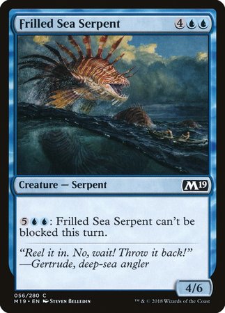 Frilled Sea Serpent [Core Set 2019] | Magic Magpie