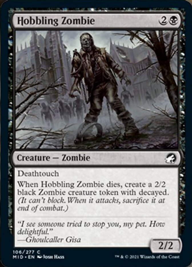 Hobbling Zombie [Innistrad: Midnight Hunt] | Magic Magpie