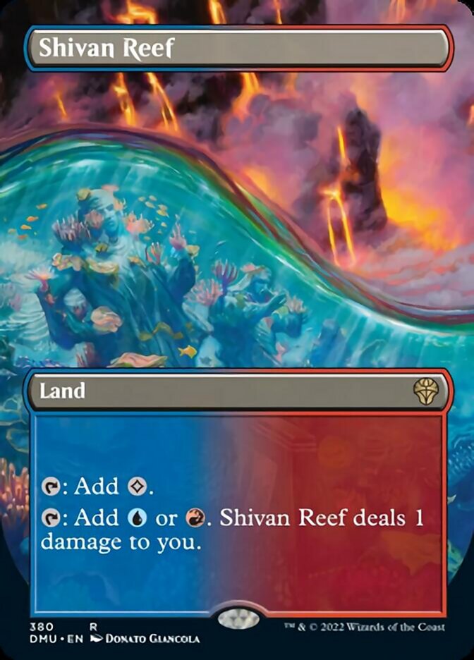 Shivan Reef (Borderless Alternate Art) [Dominaria United] | Magic Magpie