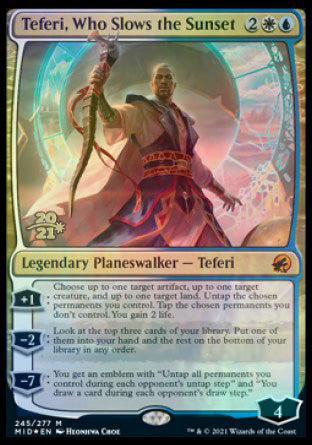Teferi, Who Slows the Sunset [Innistrad: Midnight Hunt Prerelease Promos] | Magic Magpie
