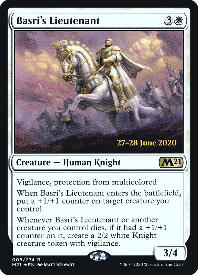 Basri's Lieutenant  [Core Set 2021 Prerelease Promos] | Magic Magpie