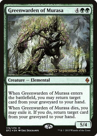 Greenwarden of Murasa [Battle for Zendikar Promos] | Magic Magpie