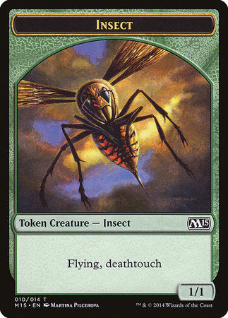 Insect Token (Deathtouch) [Magic 2015 Tokens] | Magic Magpie