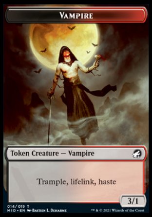 Vampire Token [Innistrad: Midnight Hunt Tokens] | Magic Magpie