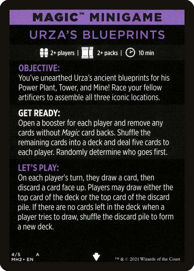 Urza's Blueprints (Magic Minigame) [Modern Horizons 2 Minigame] | Magic Magpie