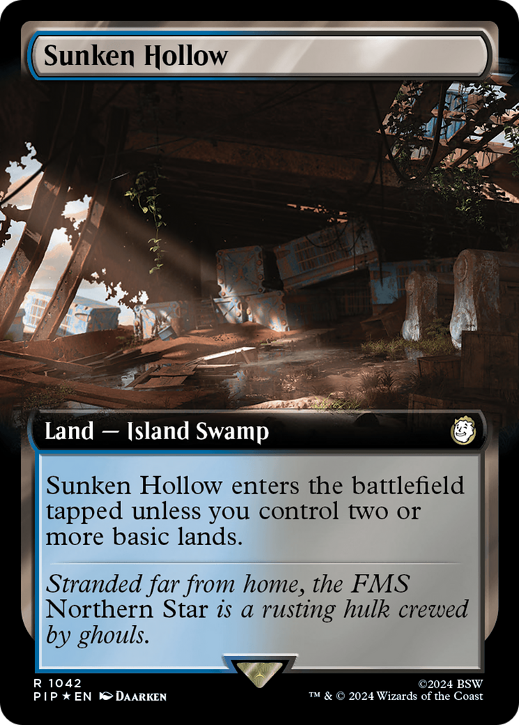 Sunken Hollow (Extended Art) (Surge Foil) [Fallout] | Magic Magpie