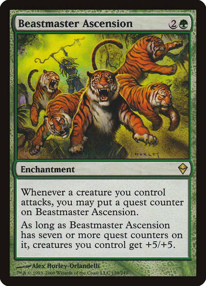 Beastmaster Ascension [Zendikar] | Magic Magpie