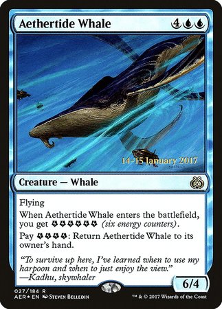 Aethertide Whale [Aether Revolt Promos] | Magic Magpie