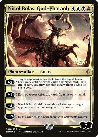 Nicol Bolas, God-Pharaoh [Hour of Devastation Promos] | Magic Magpie