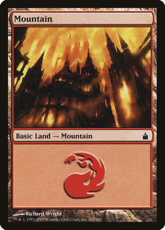 Mountain (302) [Ravnica: City of Guilds] | Magic Magpie