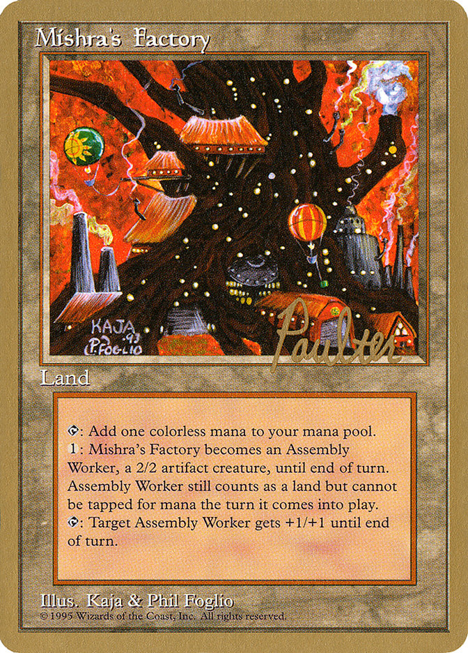 Mishra's Factory (Preston Poulter) [Pro Tour Collector Set] | Magic Magpie