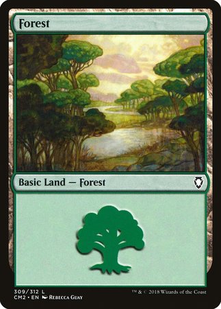 Forest (309) [Commander Anthology Volume II] | Magic Magpie