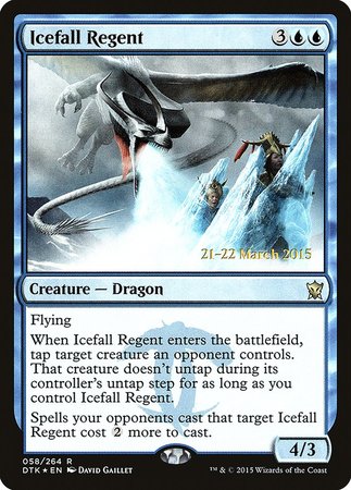 Icefall Regent [Dragons of Tarkir Promos] | Magic Magpie