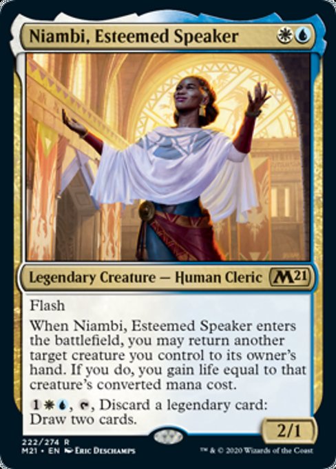 Niambi, Esteemed Speaker [Core Set 2021] | Magic Magpie