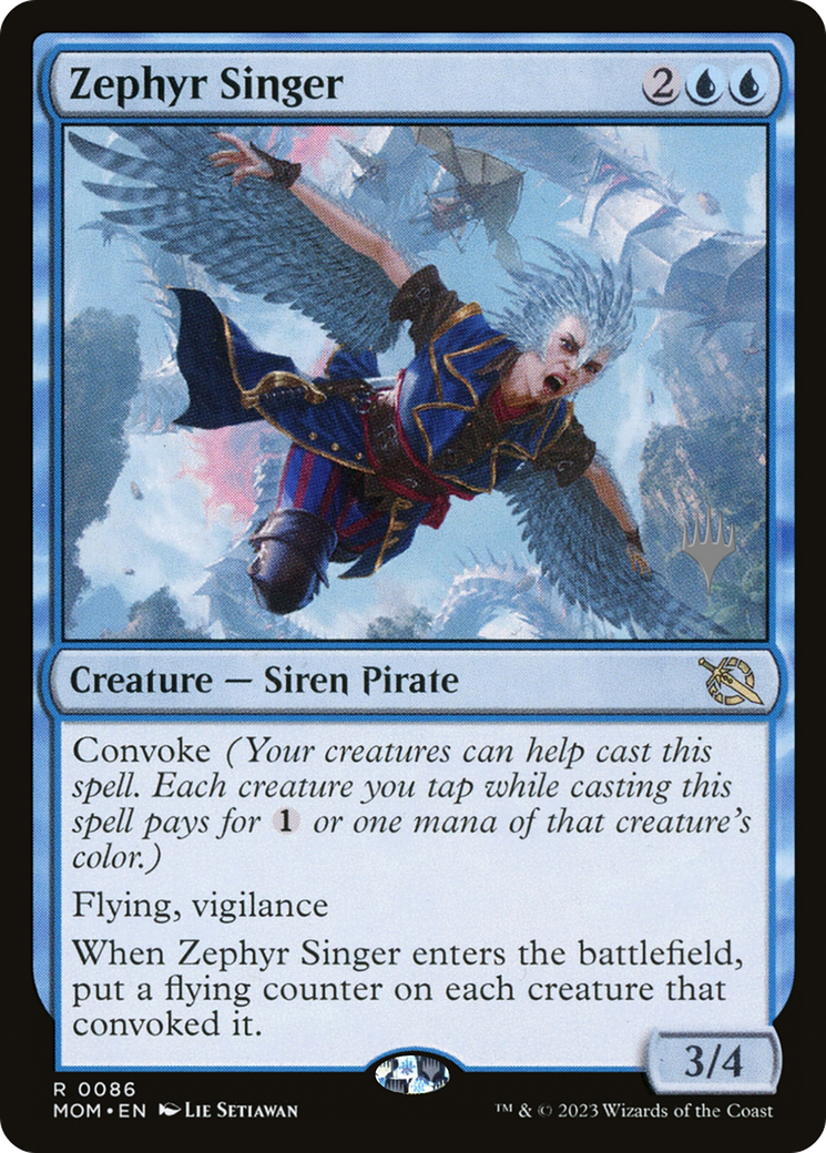 Zephyr Singer (Promo Pack) [March of the Machine Promos] | Magic Magpie