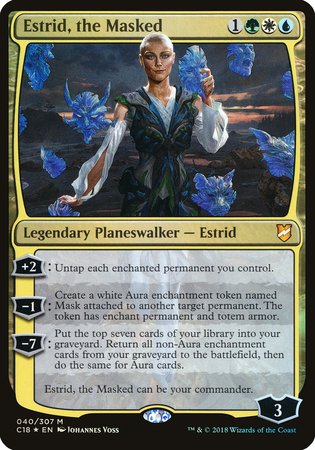 Estrid, the Masked (Commander 2018) [Commander 2018 Oversized] | Magic Magpie