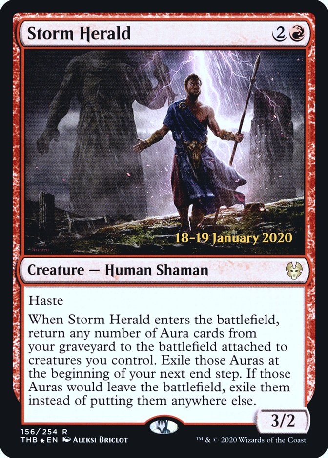 Storm Herald [Theros Beyond Death Prerelease Promos] | Magic Magpie