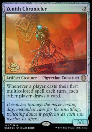 Zenith Chronicler [Phyrexia: All Will Be One Prerelease Promos] | Magic Magpie