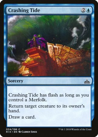 Crashing Tide [Rivals of Ixalan] | Magic Magpie