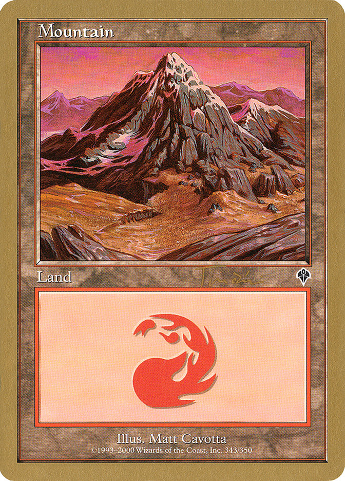 Mountain (jt343a) (Jan Tomcani) (INV) [World Championship Decks 2001] | Magic Magpie