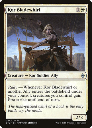 Kor Bladewhirl [Battle for Zendikar] | Magic Magpie