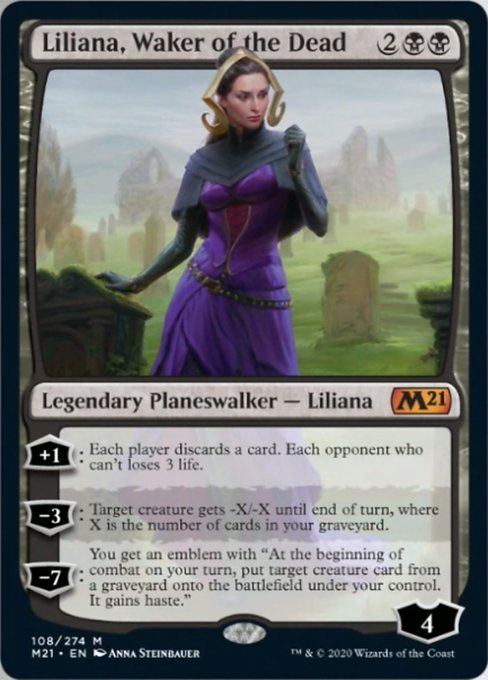 Liliana, Waker of the Dead [Core Set 2021] | Magic Magpie