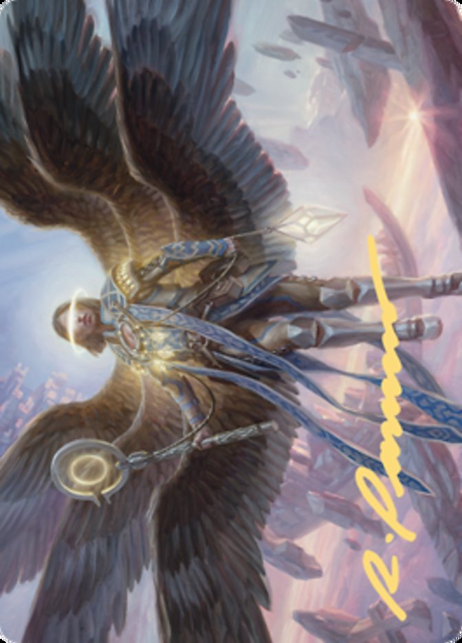 Angel of Destiny Art Card (Gold-Stamped Signature) [Zendikar Rising Art Series] | Magic Magpie