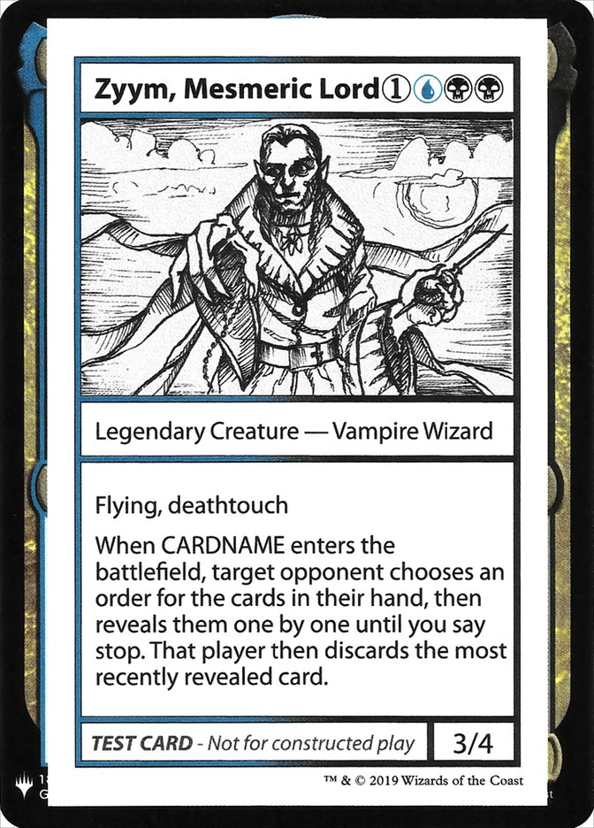 Zyym, Mesmeric Lord [Mystery Booster Playtest Cards] | Magic Magpie