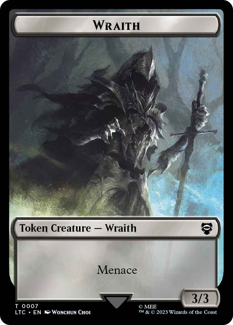 Food // Wraith Double-Sided Token [The Lord of the Rings: Tales of Middle-Earth Commander Tokens] | Magic Magpie