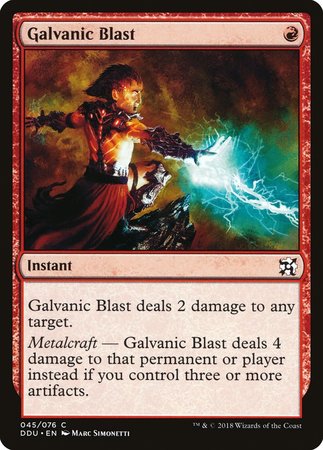 Galvanic Blast [Duel Decks: Elves vs. Inventors] | Magic Magpie