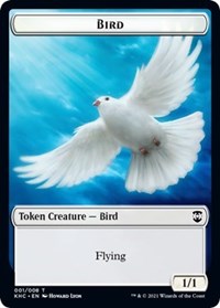 Bird (001) // Soldier Double-sided Token [Kaldheim Commander Tokens] | Magic Magpie