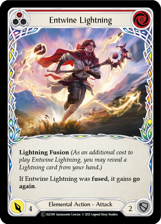 Entwine Lightning (Red) [U-ELE100] Unlimited Rainbow Foil | Magic Magpie