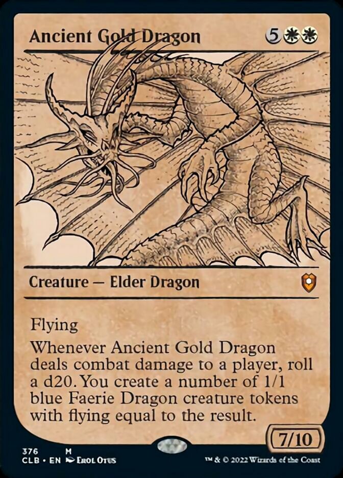 Ancient Gold Dragon (Showcase) [Commander Legends: Battle for Baldur's Gate] | Magic Magpie